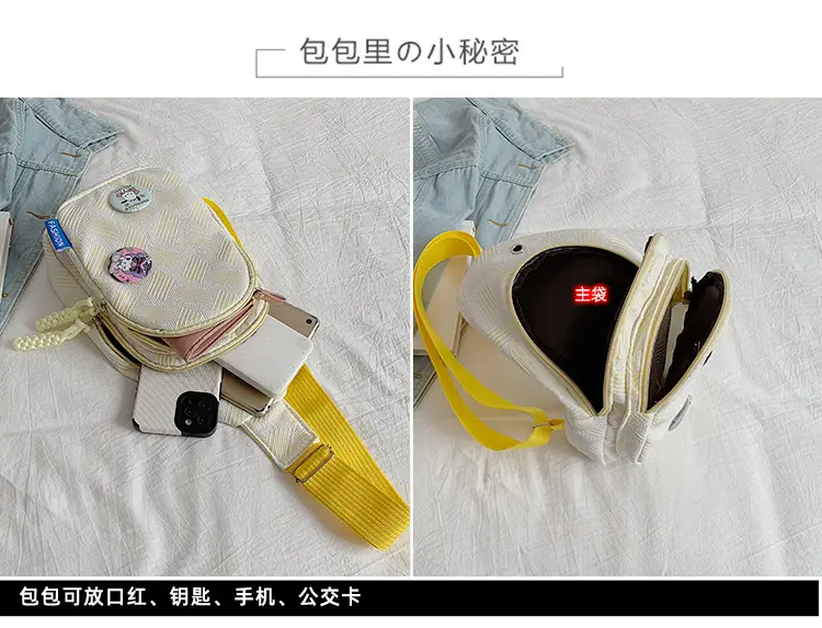 Sweet Pink Crossbody Bag for Girls College Style — feature 7