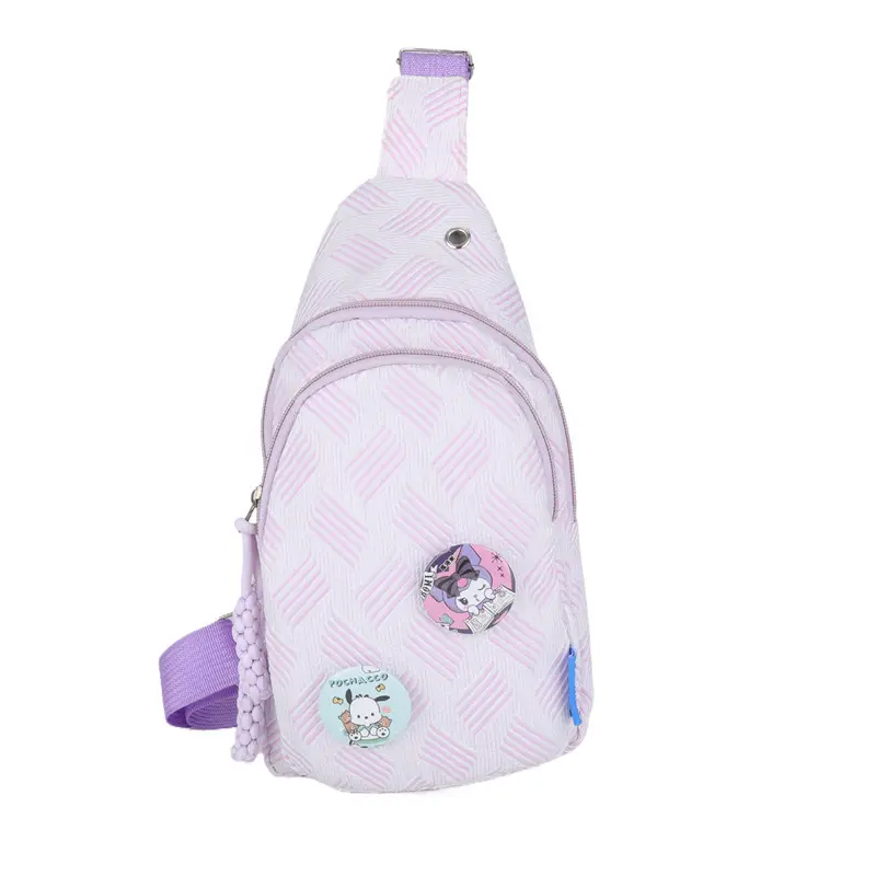 Sweet Pink Crossbody Bag for Girls College Style - Image 4