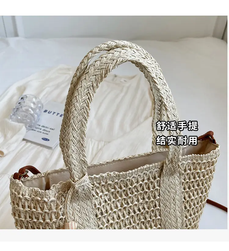 Women's Straw Woven Shoulder Bag Niche Design 2024 — feature 5