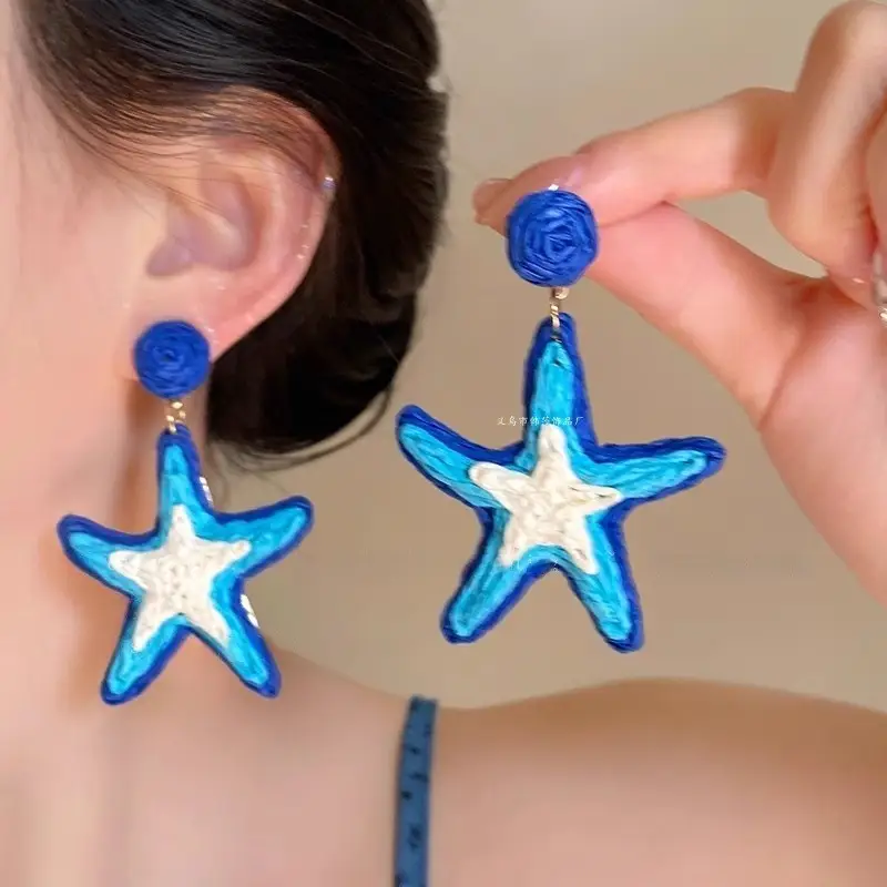 Seaside Style Super Fairy French Retro Shell Tassel Earrings High Sense Niche Design Elegant Extracts Vacation