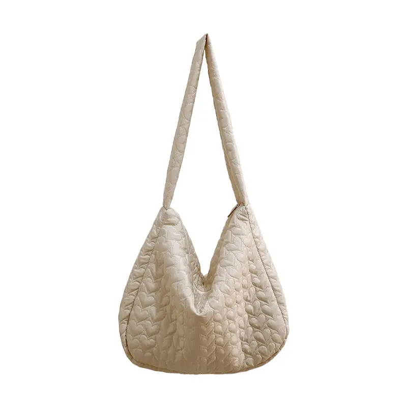 Japanese Quilted Heart Cotton Crossbody Bag for Women - Image 13