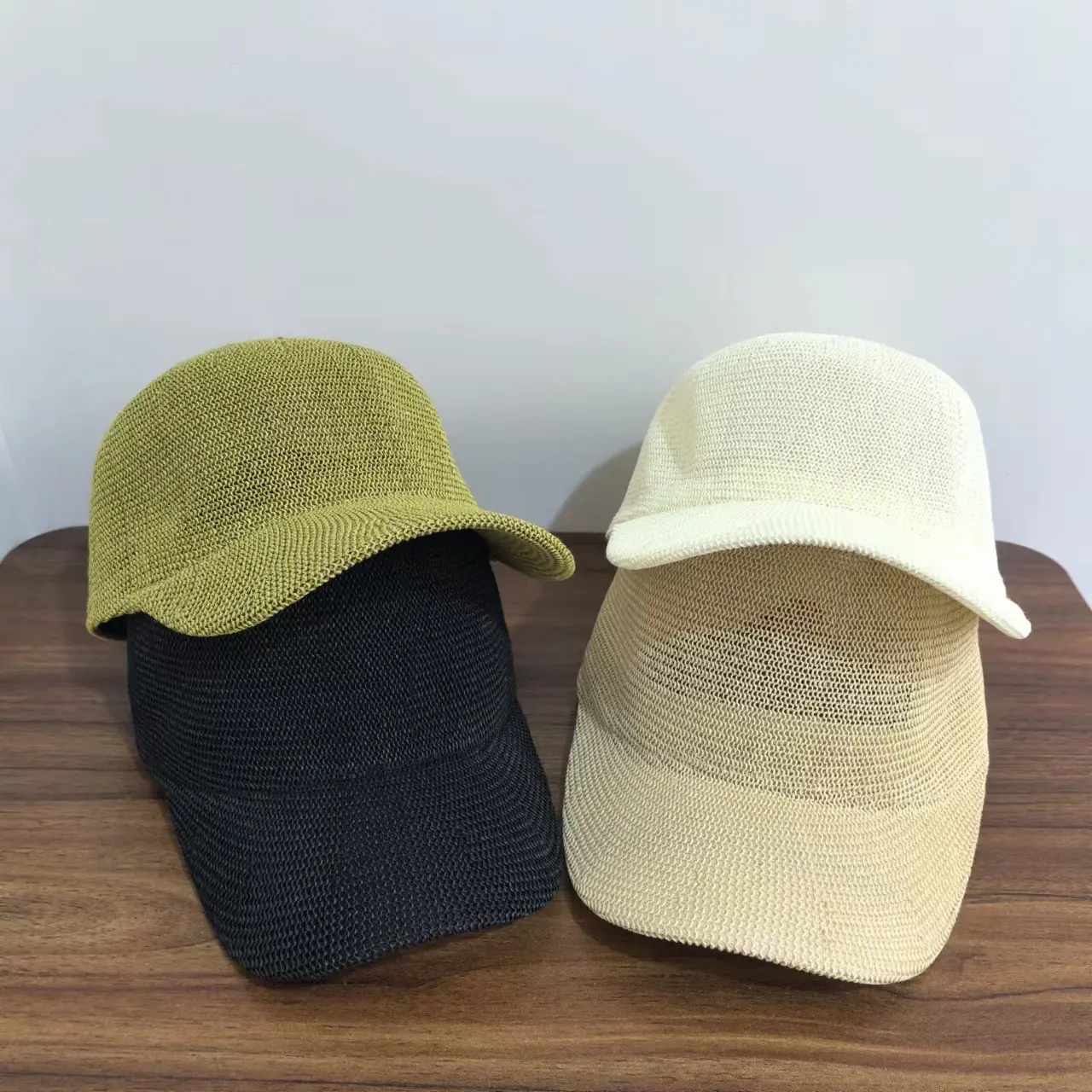 Men Women Sunscreen Cap Straw White Black - Image 7