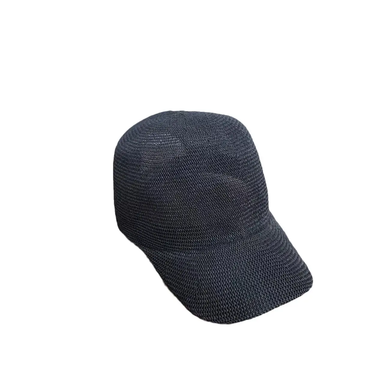 Men Women Sunscreen Cap Straw White Black - Image 10