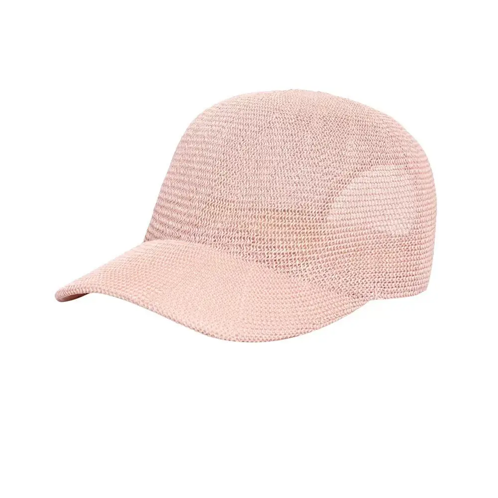 Men Women Sunscreen Cap Straw White Black - Image 6