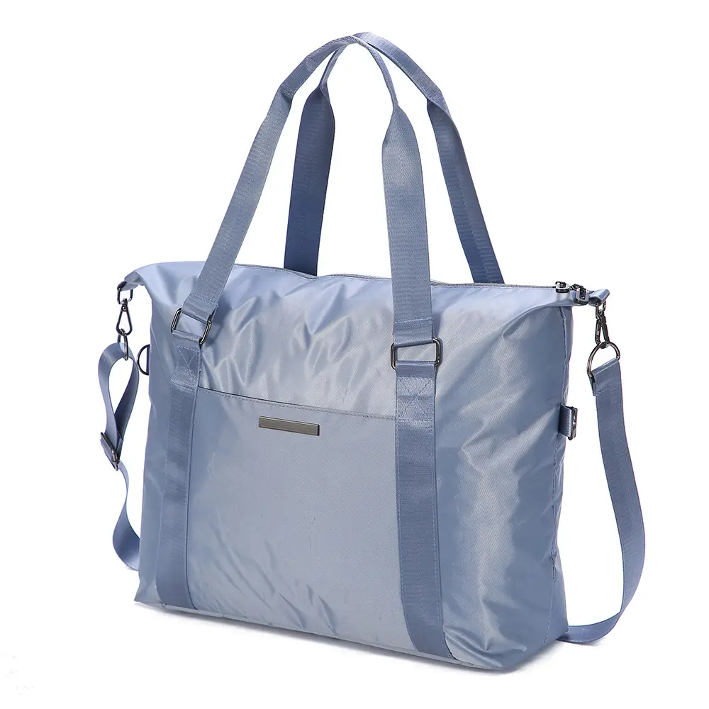 Pink Travel Tote Bag with Large Capacity & Trolley Handle