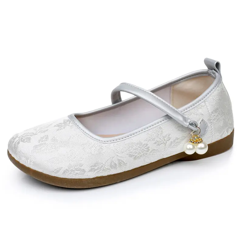 New Chinoiserie National Style Flats Shoes for Women, Comfortable Soft Sole Shallow Mouth Mary Jane Shoes, Ancient Style Han Dynasty Shoes, Old Beijing Cloth Shoes