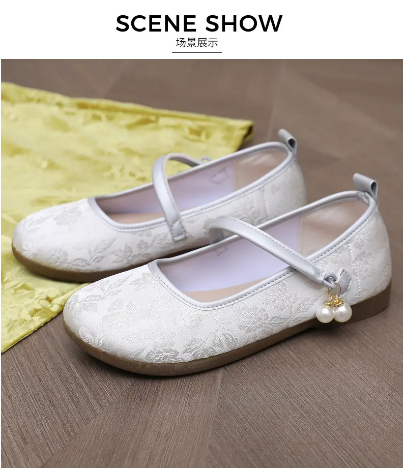 New Chinoiserie National Style Flats Shoes for Women, Comfortable Soft Sole Shallow Mouth Mary Jane Shoes, Ancient Style Han Dynasty Shoes, Old Beijing Cloth Shoes — feature 27