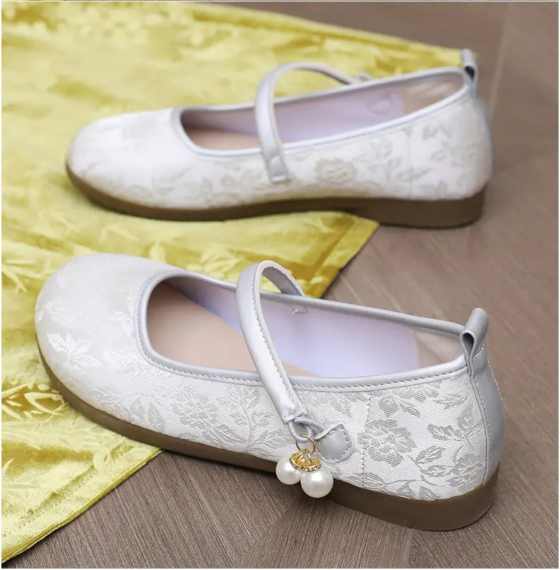 New Chinoiserie National Style Flats Shoes for Women, Comfortable Soft Sole Shallow Mouth Mary Jane Shoes, Ancient Style Han Dynasty Shoes, Old Beijing Cloth Shoes — feature 30