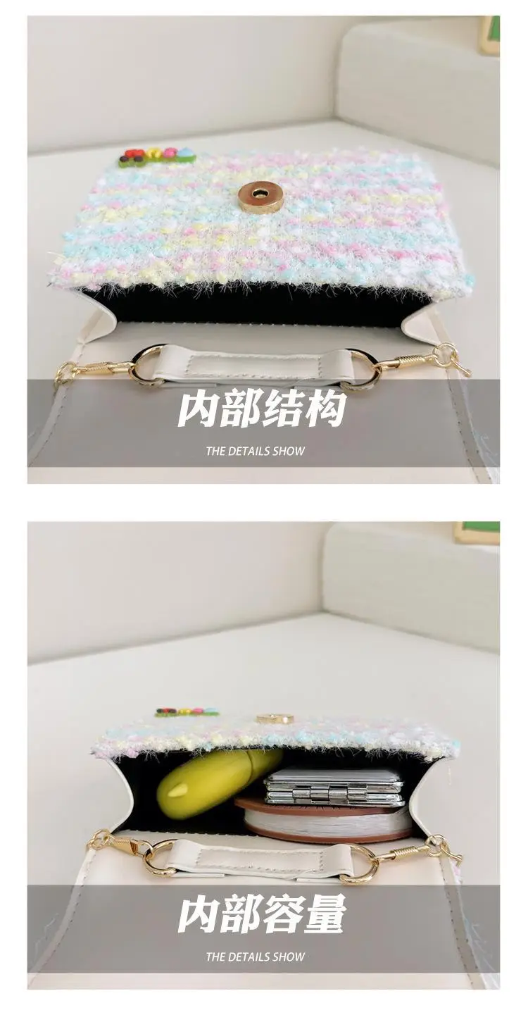Cute Princess Pearl Chain Handbag for Girls — feature 22