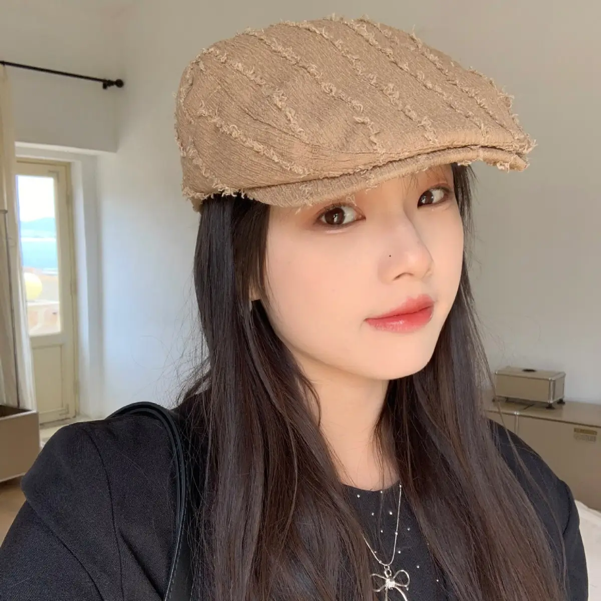 Japanese Style White Lace Beret for Women Spring Summer - Image 7