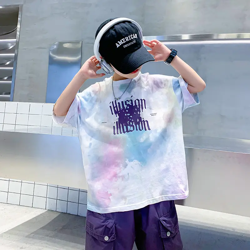 Boys Tie-Dye Ice Feel T-Shirt 2026 - Image 3