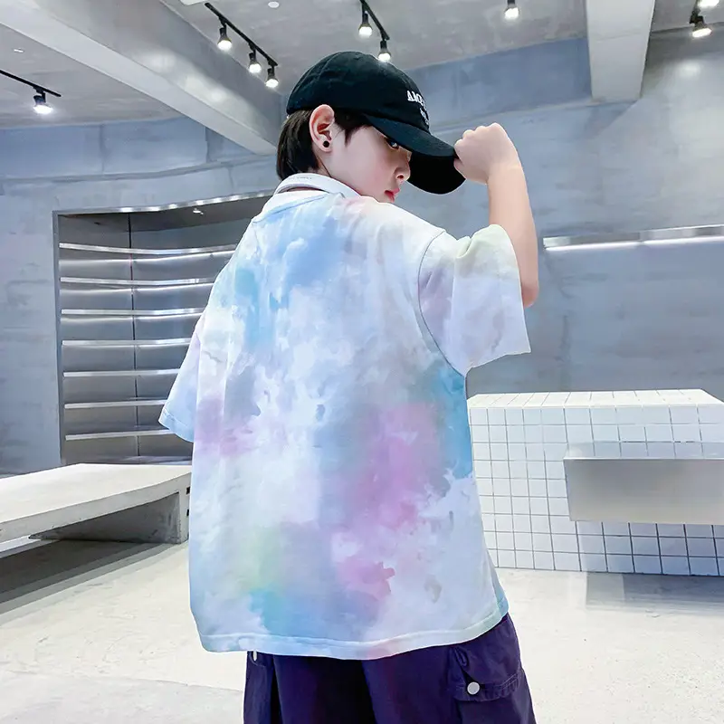 Boys Tie-Dye Ice Feel T-Shirt 2026 - Image 5