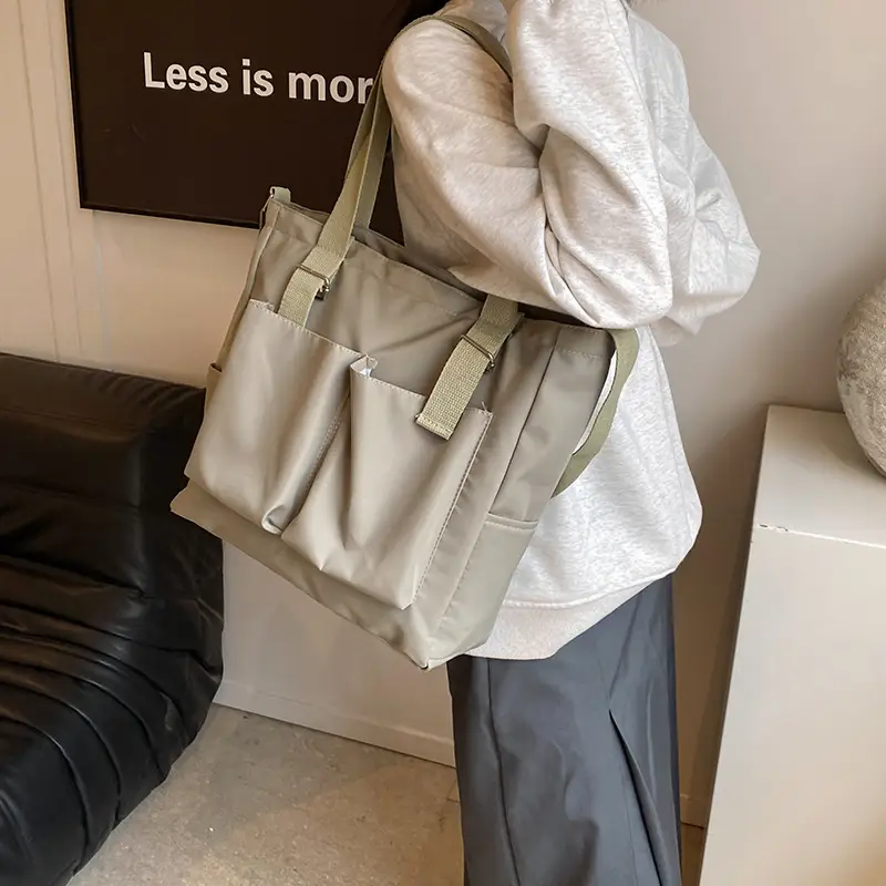 Korean Style Crossbody Bag for Women Large Capacity Solid Color - Image 6