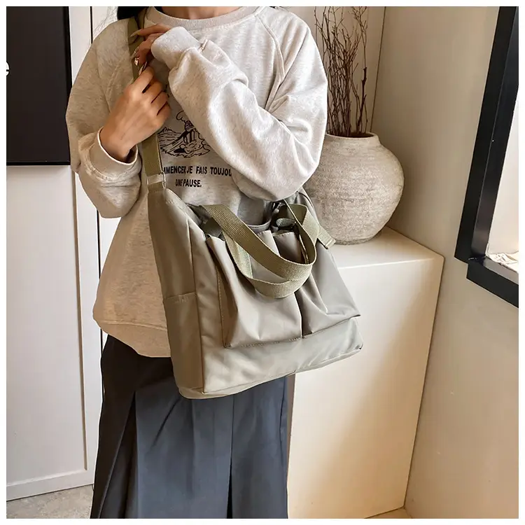 Korean Style Crossbody Bag for Women Large Capacity Solid Color — feature 9