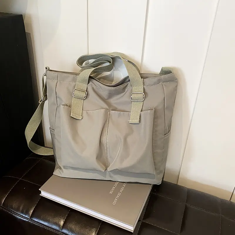 Korean Style Crossbody Bag for Women Large Capacity Solid Color - Image 2