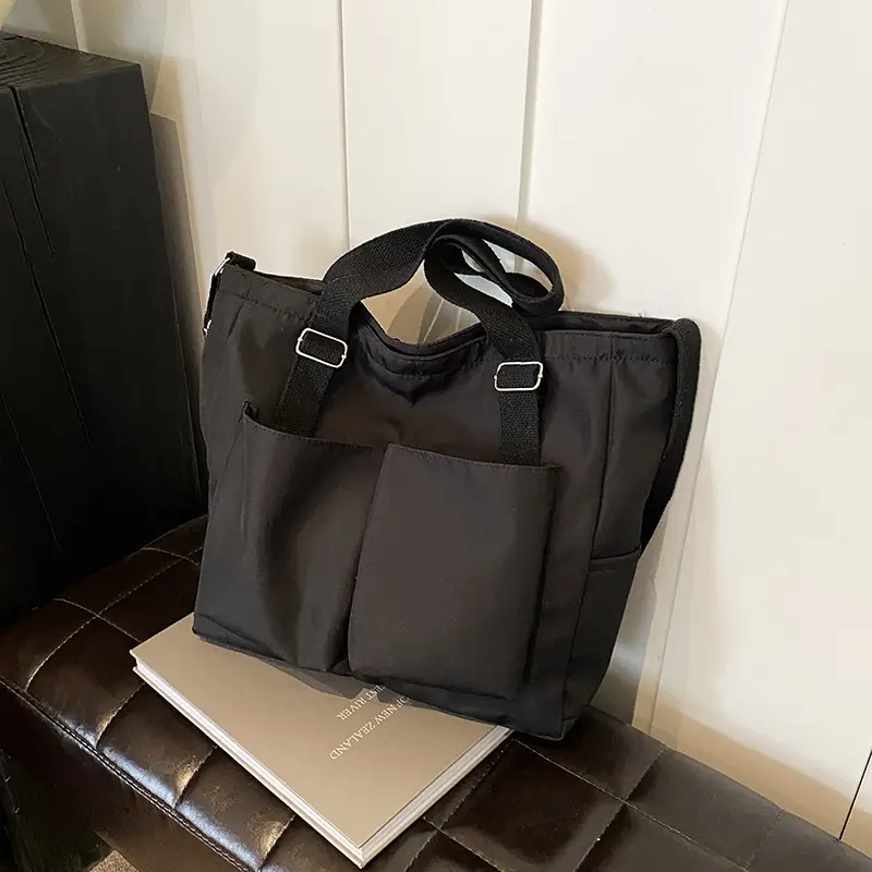Korean Style Crossbody Bag for Women Large Capacity Solid Color - Image 4