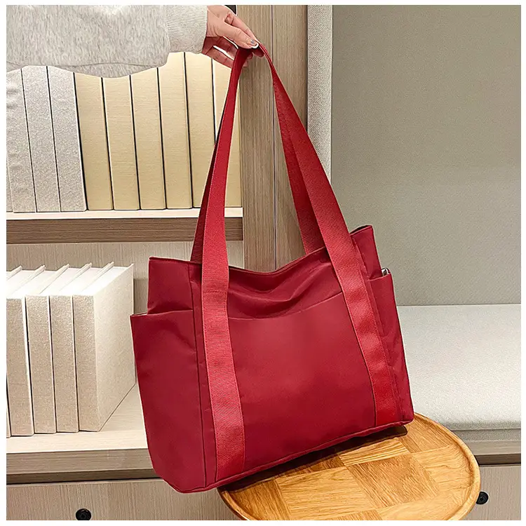 Women Japanese Style Tote Bag Pink Black Lightweight All-match — feature 52