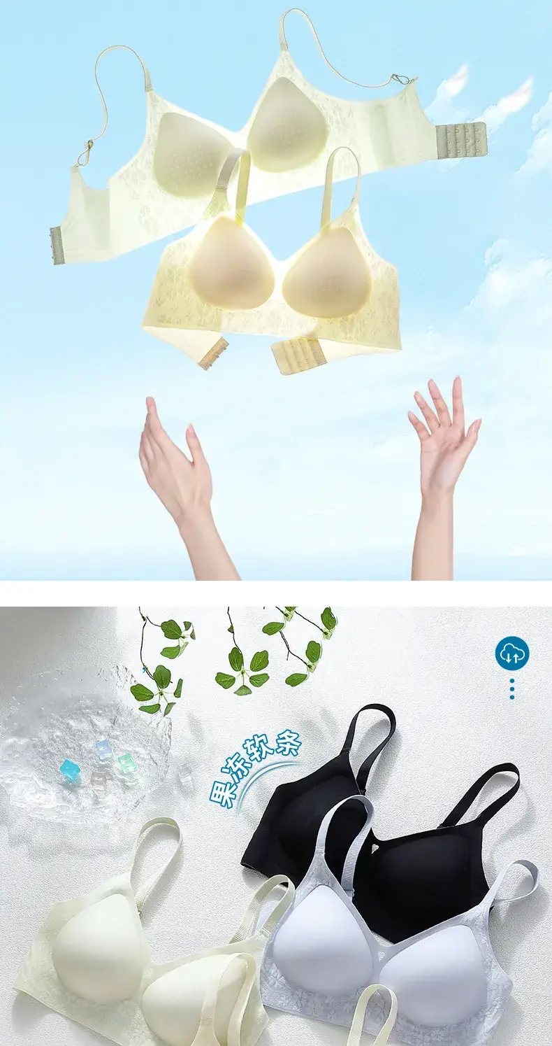 Black Ultra-Thin Jelly Glue Bra for Women — feature 9