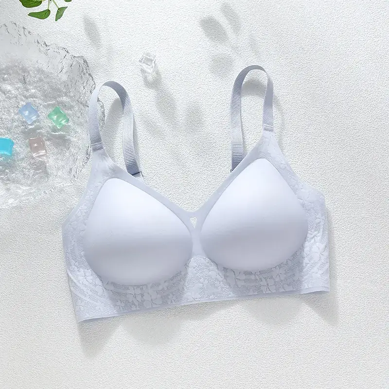 Black Ultra-Thin Jelly Glue Bra for Women - Image 2