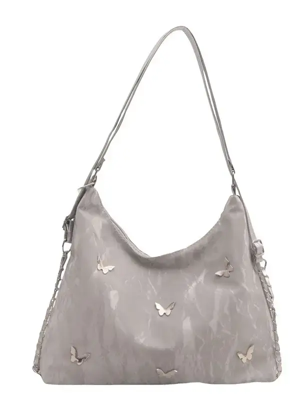 Women's Beige Embroidered Shoulder Crossbody Bag 2024 - Image 10