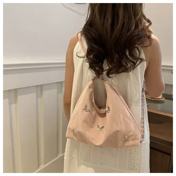 Women's Beige Embroidered Shoulder Crossbody Bag 2024 — feature 11