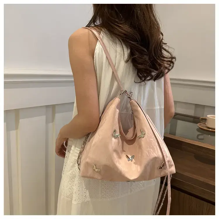 Women's Beige Embroidered Shoulder Crossbody Bag 2024 — feature 12