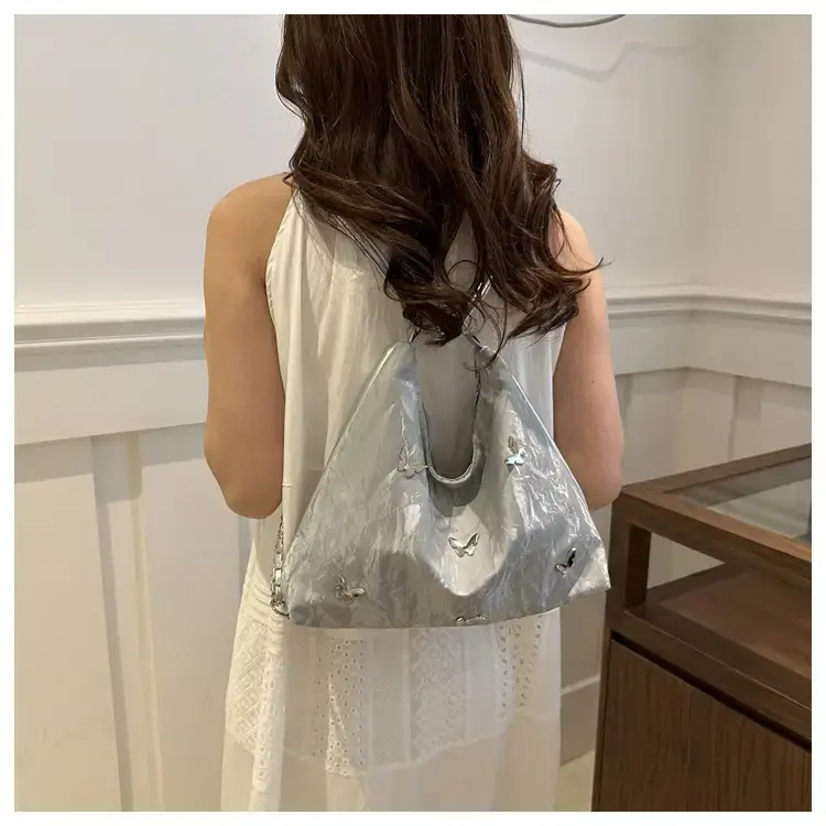Women's Beige Embroidered Shoulder Crossbody Bag 2024 — feature 14