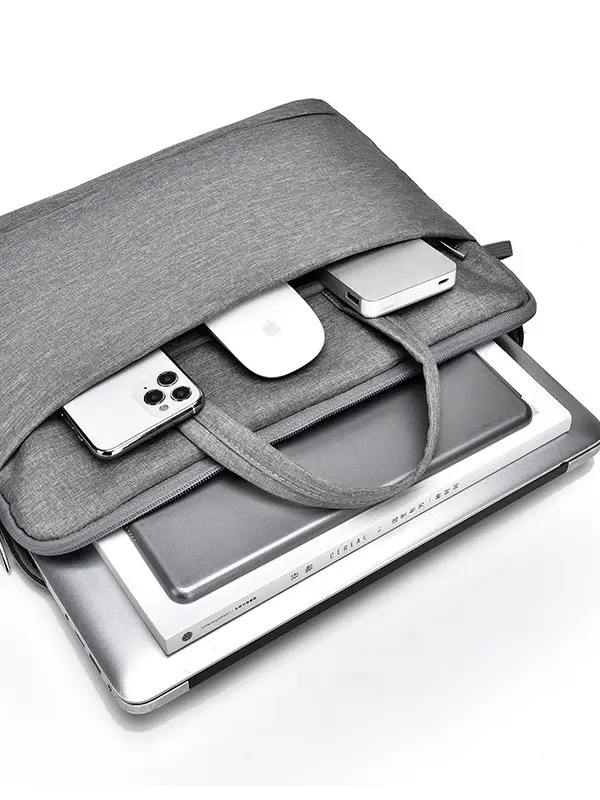 Light Blue Laptop Shoulder Bag for Men Women 15.6" - Image 18