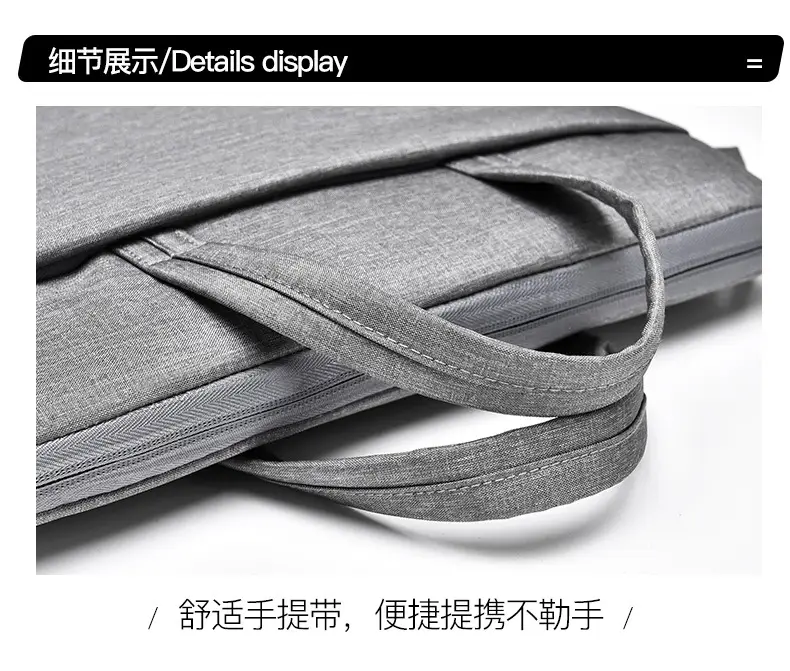 Light Blue Laptop Shoulder Bag for Men Women 15.6" — feature 44