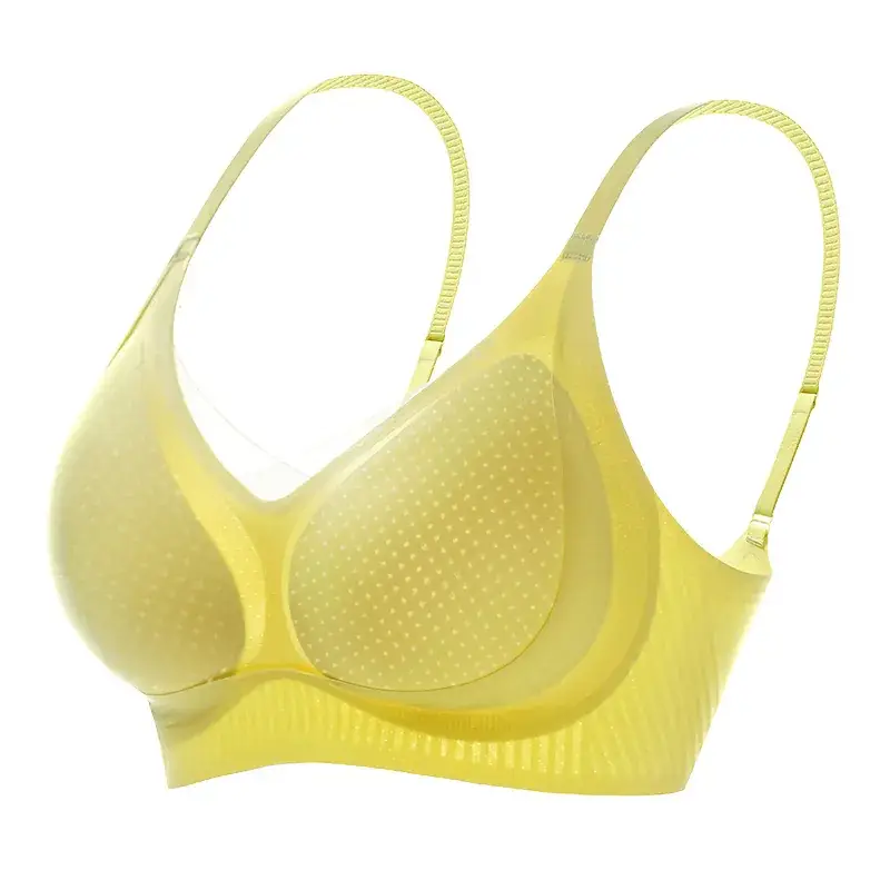 Ultra-Thin Ice Leather Rimless Traceless Bra for Women