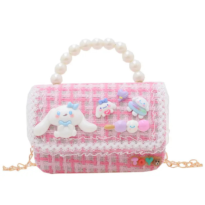 Children's Pearl Beaded Messenger Bags Set of 5 - Image 9