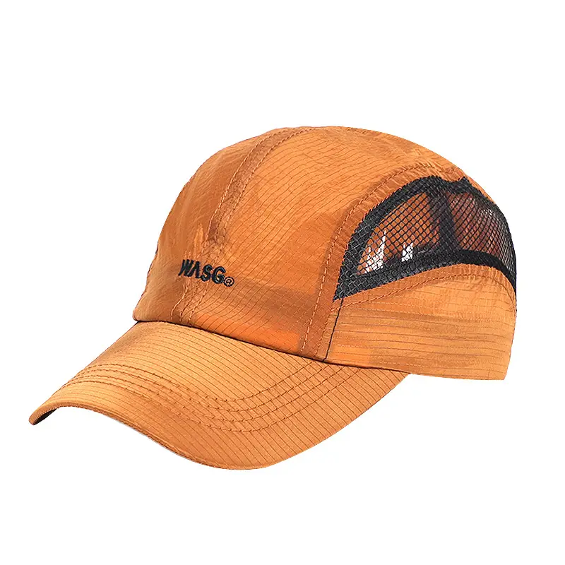Orange 3D Baseball Cap with Adjustable Buckle - Image 9