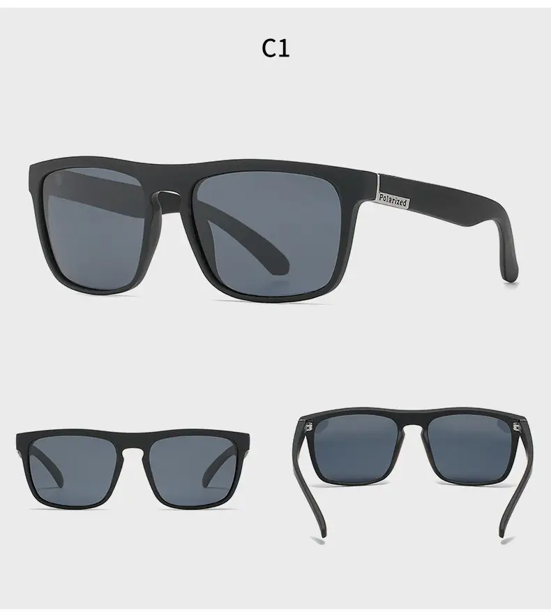 Men Polarized Sunglasses C8 Anti-UV Green Black — feature 10
