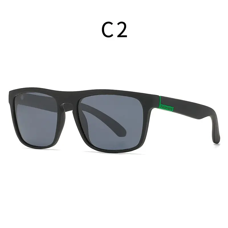 Men Polarized Sunglasses C8 Anti-UV Green Black - Image 2
