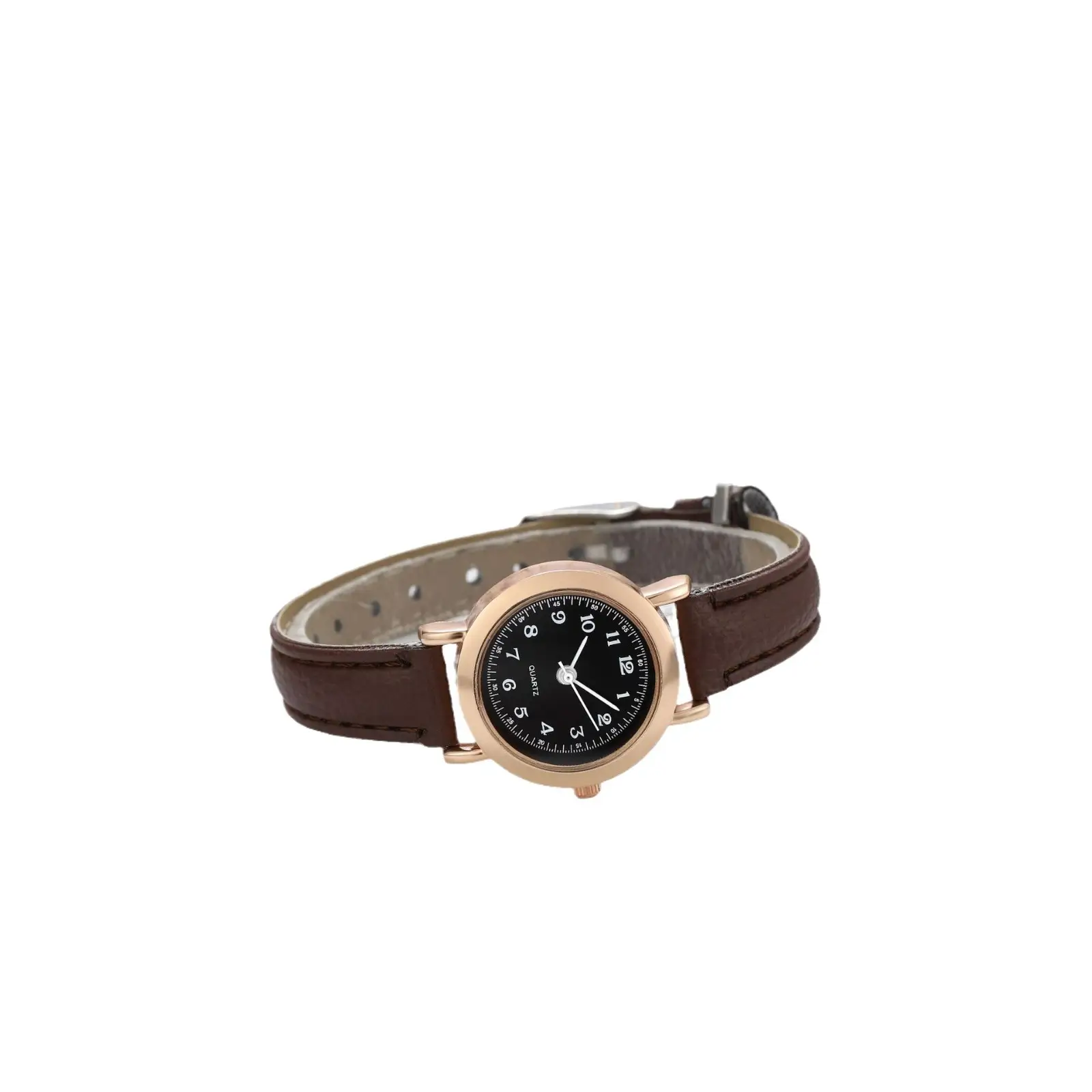 Korean Style Women's Watch Black Rose Gold Dial - Image 6
