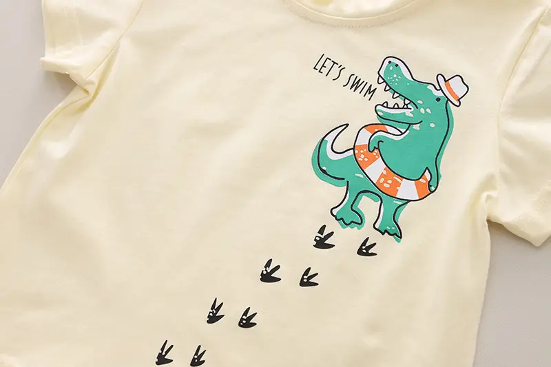 Boys Cotton T-Shirt Shorts 2024 Summer Set — feature 8