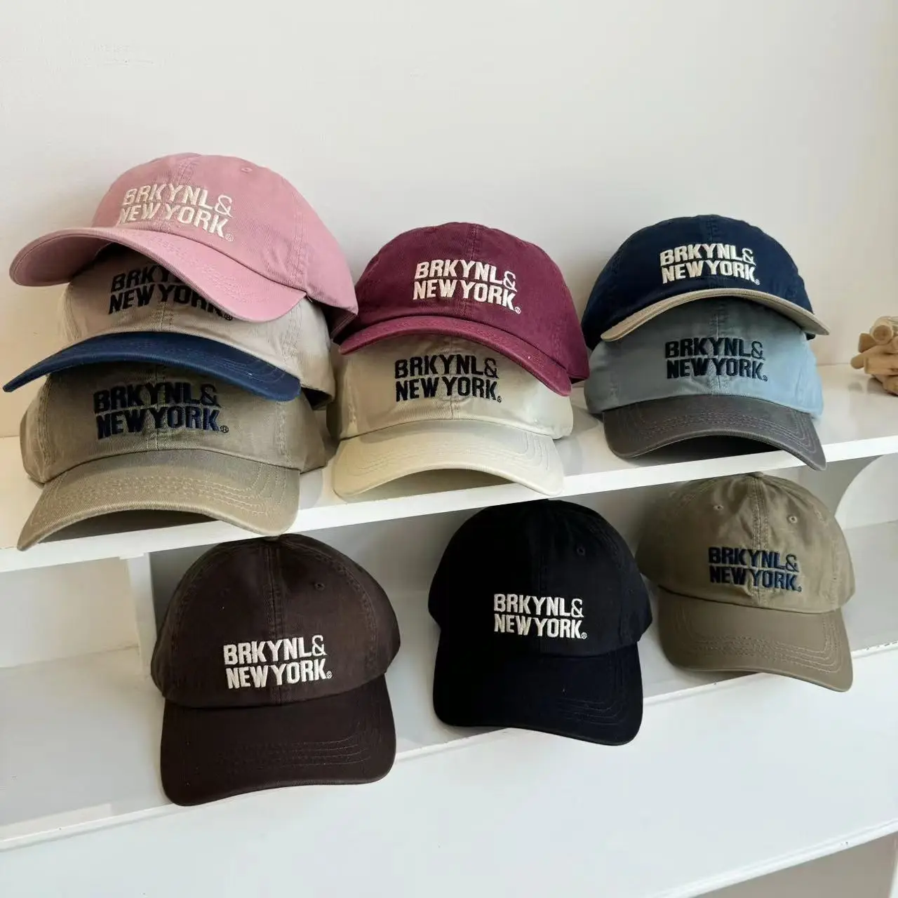 Women's White Brkynl's New York Cap Spring Summer - Image 9