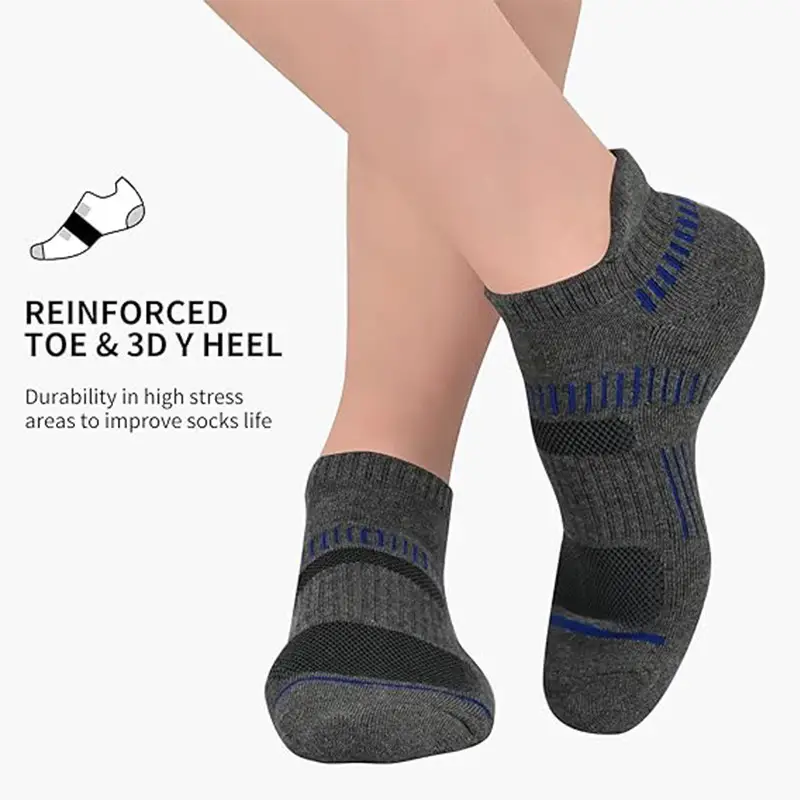 Summer Mesh Sports Ear-Lifting Boat Socks for Women Large Size Sweat-Absorbent Socks Deodorant Breathable Men's Socks Color-Blocked Stripesd Socks