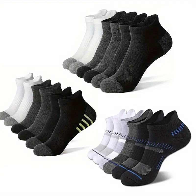 Summer Mesh Sports Ear-Lifting Boat Socks for Women Large Size Sweat-Absorbent Socks Deodorant Breathable Men's Socks Color-Blocked Stripesd Socks — feature 7