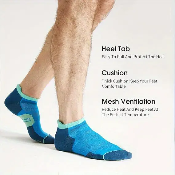 Summer Large Size Running Low-Cut Boat Socks for Women, Outdoor Sports Fitness Men's Socks, Anti-Odor Breathable Socks, Men's Sweat-Absorbing Short Socks — feature 26