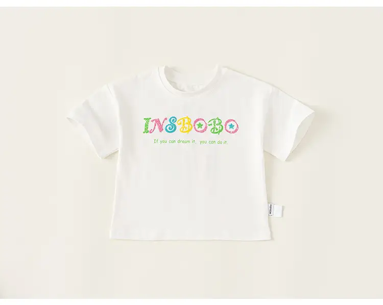 Yubao Boys Cartoon T-Shirt White 24 New Summer Loose — feature 16