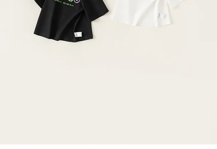 Yubao Boys Cartoon T-Shirt White 24 New Summer Loose — feature 3
