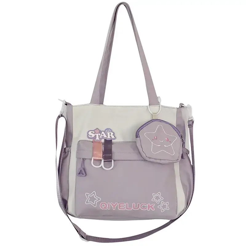 Girls Crossbody Bag Blue Star Design Large Capacity - Image 11