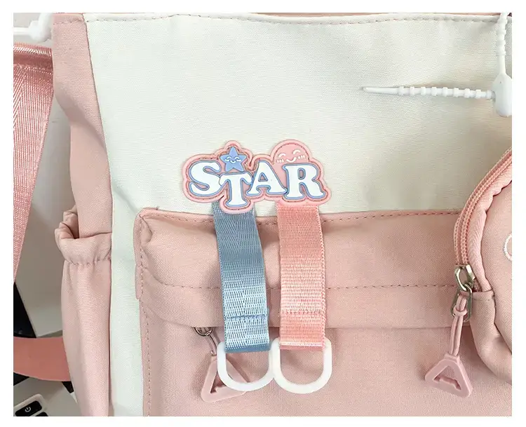 Girls Crossbody Bag Blue Star Design Large Capacity — feature 14