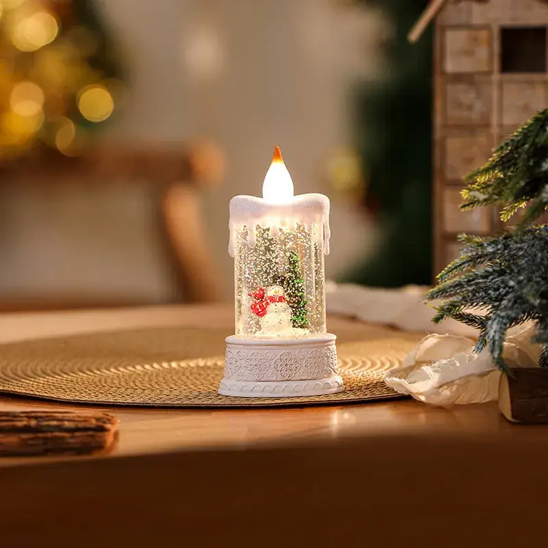 Christmas Water Injection Candle Lamp Night Light