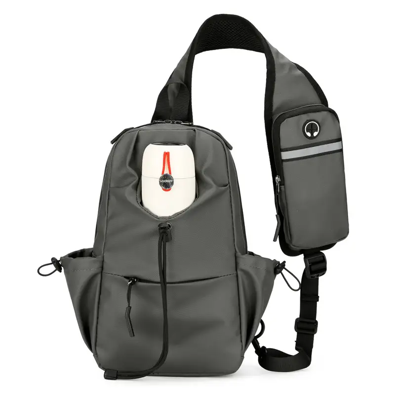 Men's Multi-Function Shoulder Messenger Bag Grey