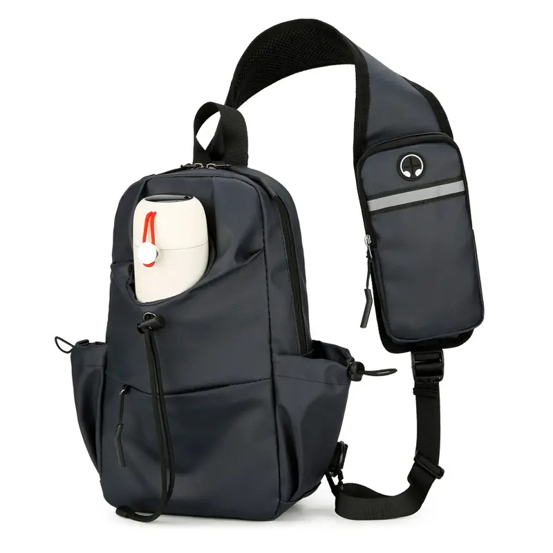 Men's Multi-Function Shoulder Messenger Bag Grey