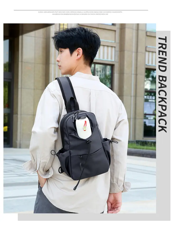 Men's Multi-Function Shoulder Messenger Bag Grey — feature 21