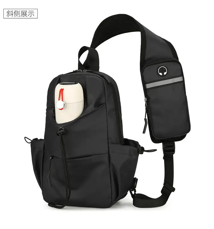 Men's Multi-Function Shoulder Messenger Bag Grey — feature 30