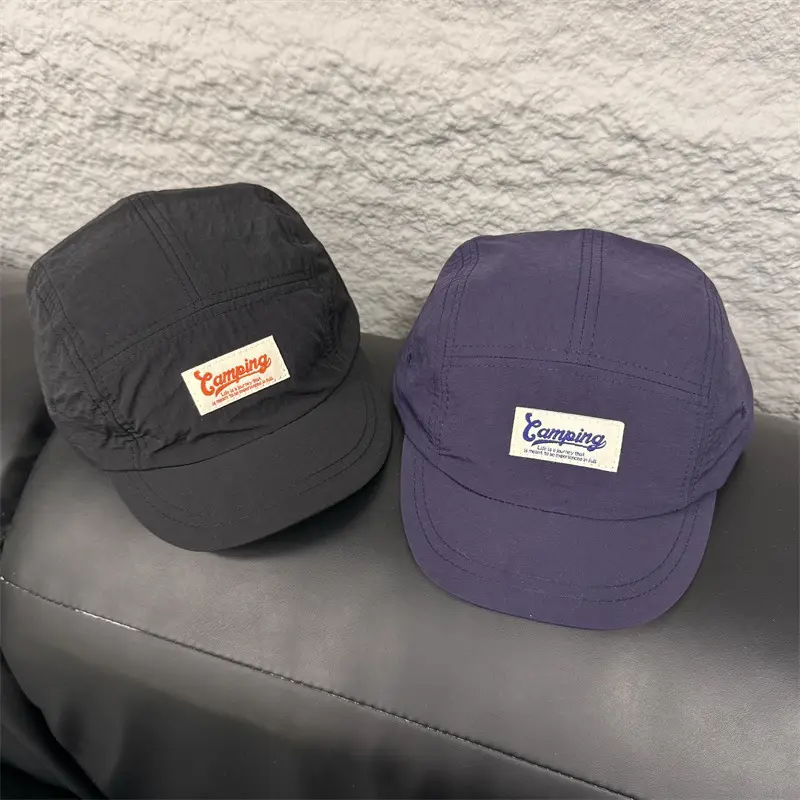Men's Gray Retro Baseball Cap with Eave - Image 6